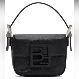 BY FAR Black Mini Patent Leather Alfie Bag